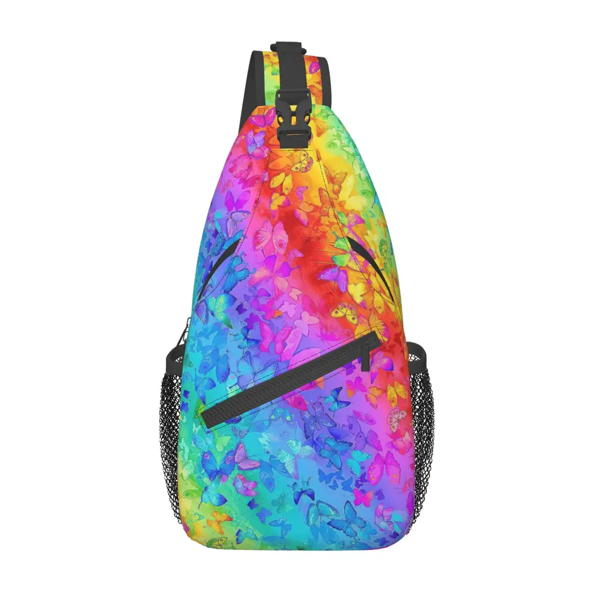 Borse a tracolla a tracolla Lgbt Pride borsa a tracolla piccola zaino a tracolla con farfalla arcobaleno Daypack per escursionismo viaggio ciclismo Pack