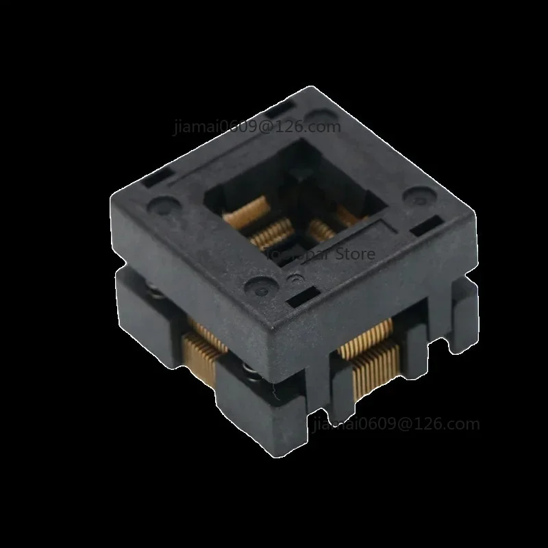 QFP48 48Pin Burn‑In Socket 0.5 Pitch 7*7 9*9mm Chip Test Seat Programmer Adapter