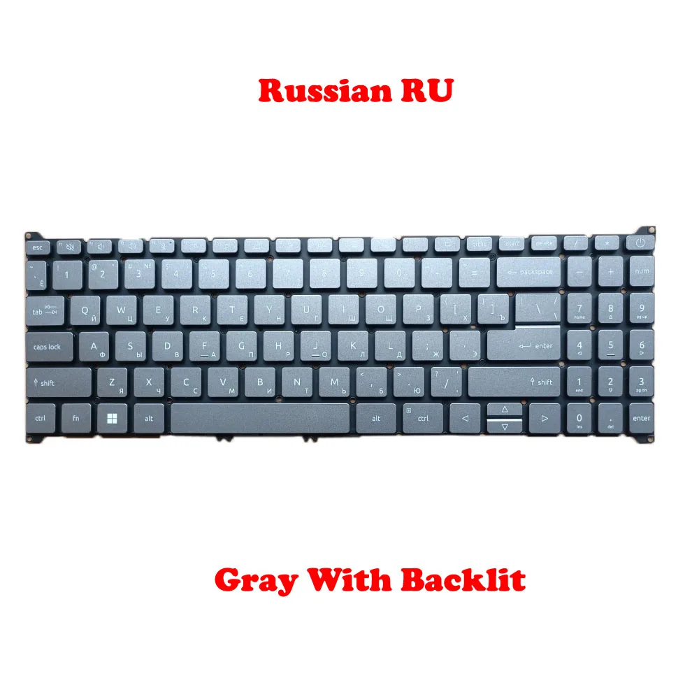 YD Gray Black Laptop Backlit Keyboard For ACER A715-76 A315-59 QV05P_A10EWL V211066A English US Russian RU New