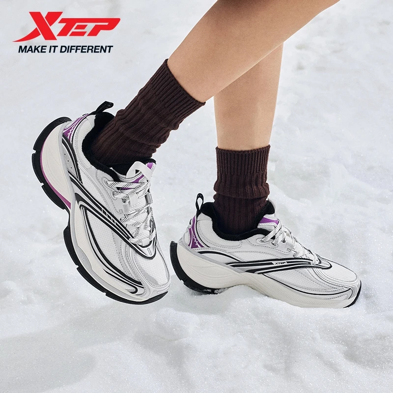 

Xtep Basque 2.0 женская хлопковая обувь, новинка зимы 2025, модные повседневные легкие винтажные прогулочные кроссовки 875418370040