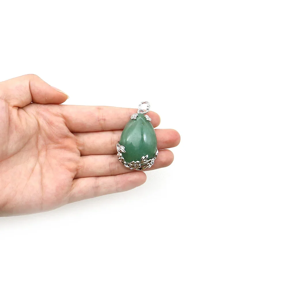 أنيقة الحجر الطبيعي دمعة على شكل ندفة الثلج حجر كريستال النحاس مطلي زهر البرقوق الفيروز قلادة عقد دي اي واي القرط