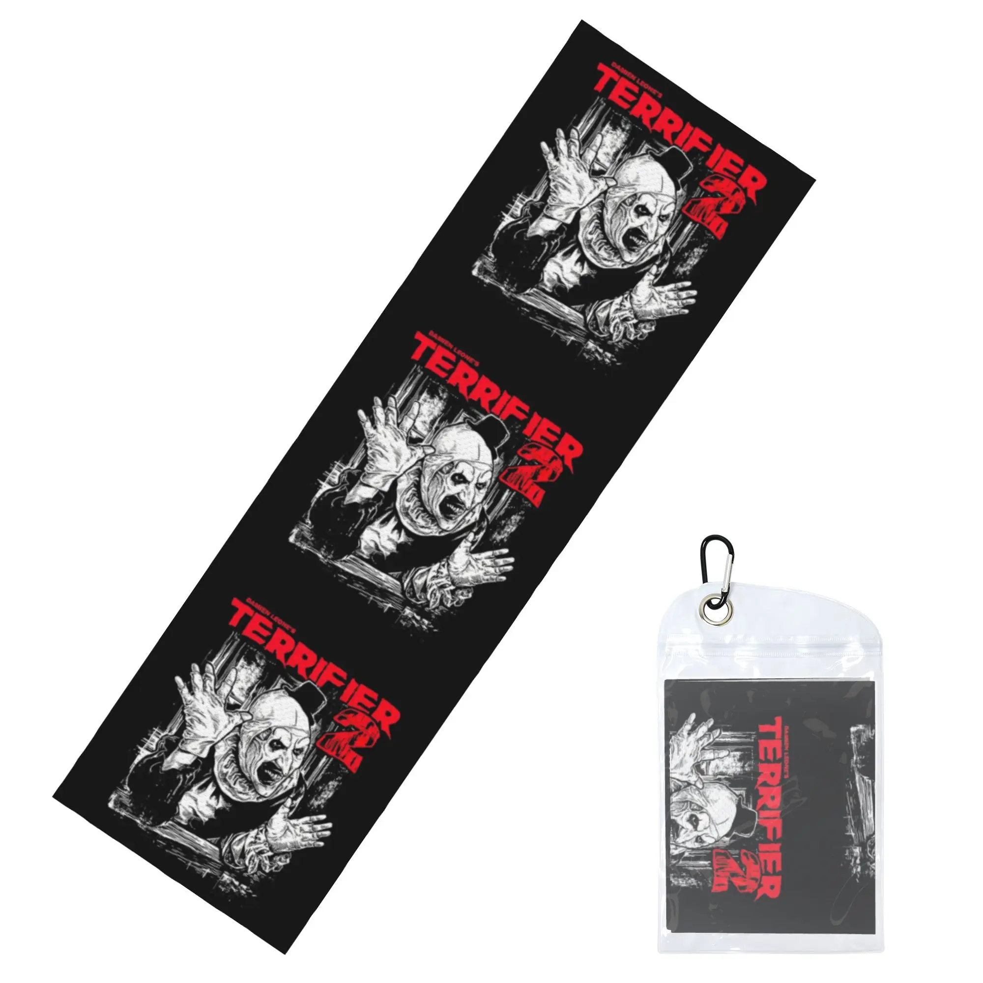 Terrifier Movie Poster++ Cold Exercise Towel Quick Dry Face Towel  Yoga Towels