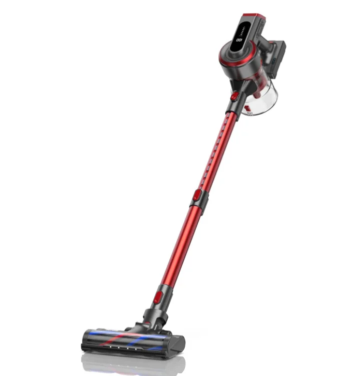 LED 조명이 포함된 무선 진공 청소기, 4 in 1 소형 스틱 진공 청소기 60분 실행 시간