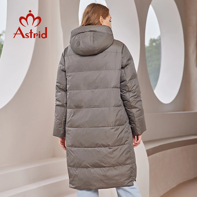 Astrid New Winter Jacket Women 2022 Loose Long Thick Fashion Large Pocket Design Oversize Parkas Hooded Women\'s Coat AR-E10286