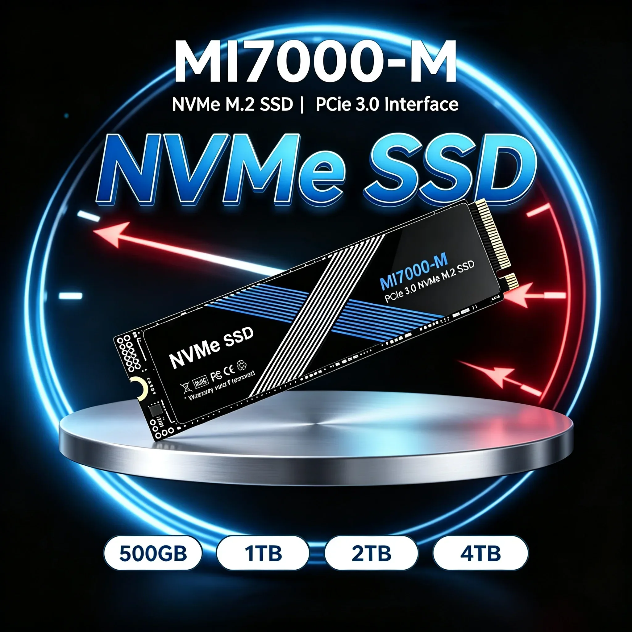 2026 High Speed NVMe M2 SSD, MI7000-M M.2 SSD Hard Disk, 500GB 1TB 2TB 4TB, Internal Solid State Drive, For Laptop Desktop PC.