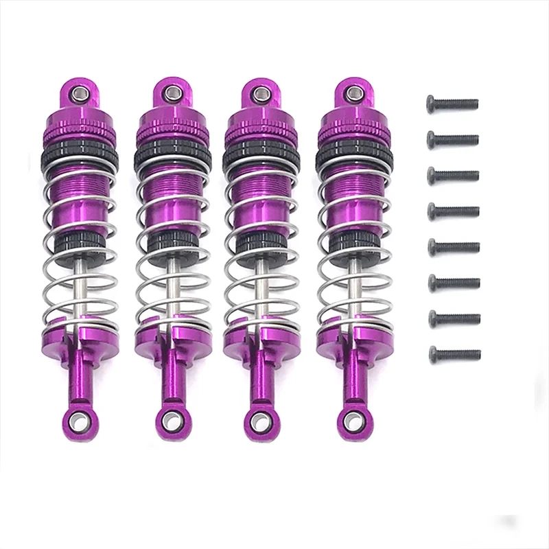 Wltoys 144001 144002 144010 124007 124008 124016 124017 124018 124019 4pcs Metal Shock Absorber RC Car Upgrades Part