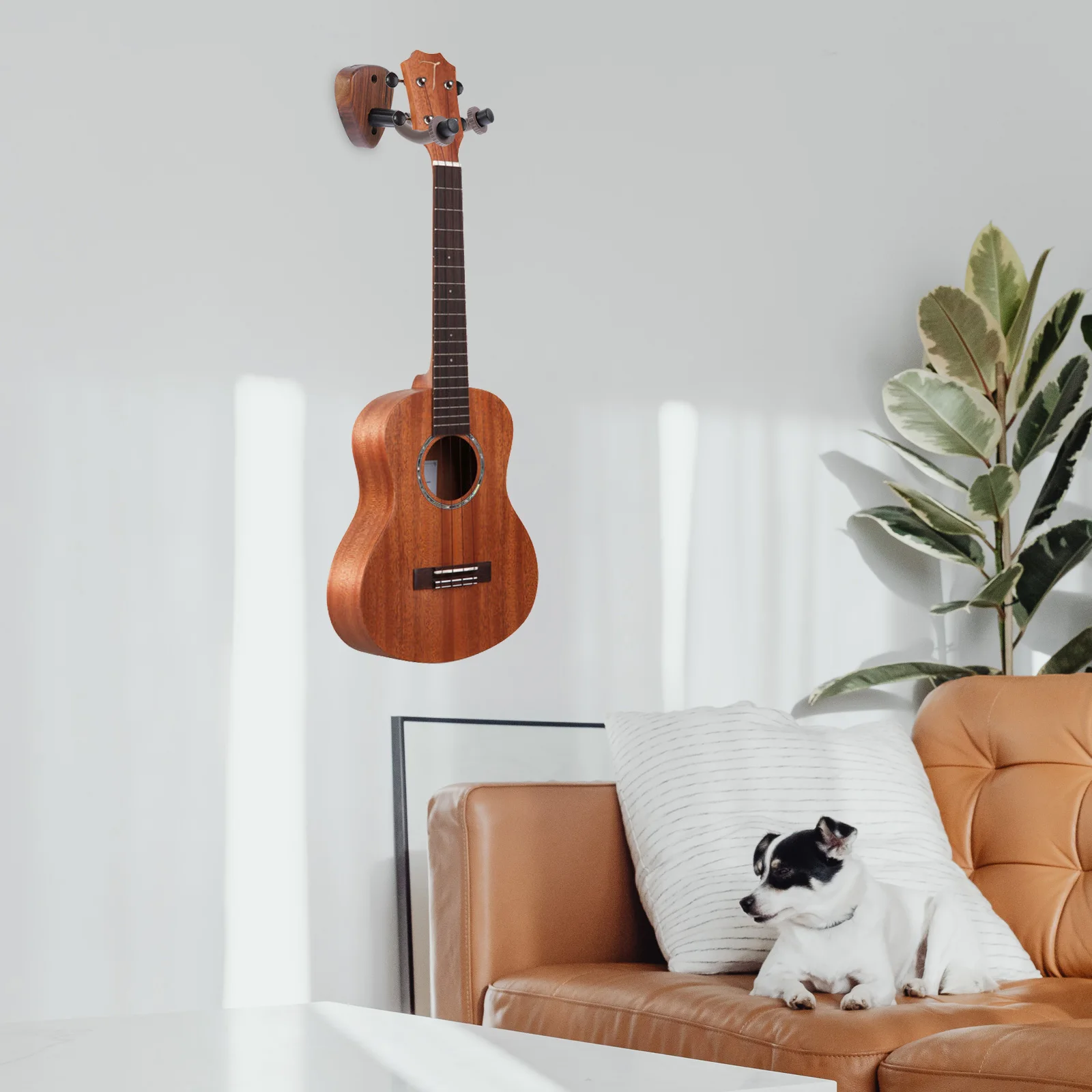 

Black Walnut Guitar Hook Hanger Wall Mount Bracket Wood Hanging System Displays Electric Acoustic Ukulele Violin Instruments