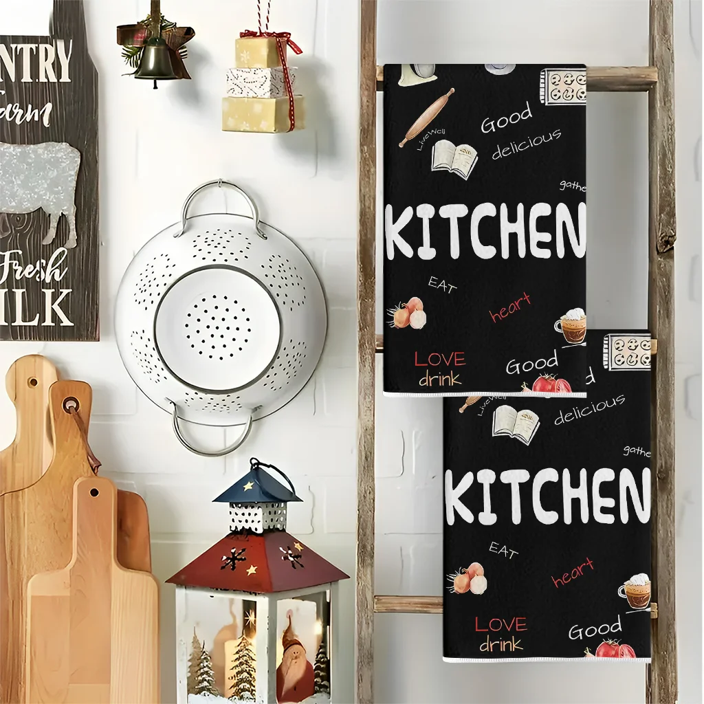 2 peças, toalhas de cozinha co - Home Cooking Cookbook avaliação e preço