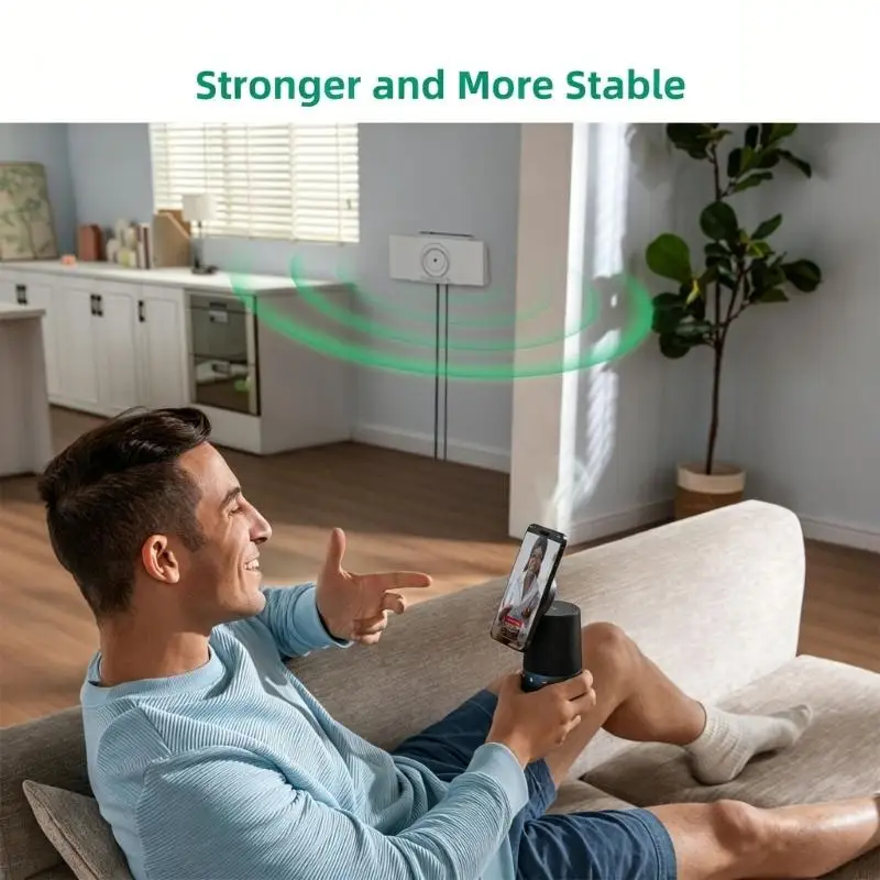 Desktop Or Wall Mount Holder For Satellite Router And Accessories Featuring Scratch Proof ABS Construction A2BB