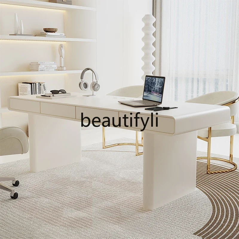 Desk Small apartment household French female medical beauty student office cashier desk writing desk