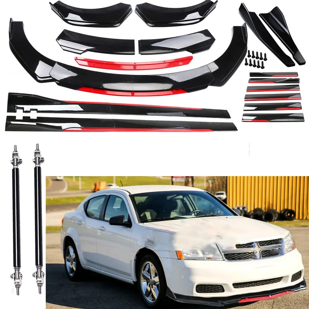 

For Dodge Avenger Front Rear Bumper Spoiler Body Kit Splitter Side Skirt V United States