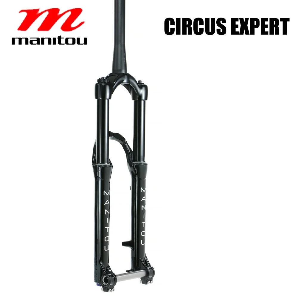 Manitou Fork BOOST 110*20mm Circus Expert dj Slope truck Forks 26 inch Bicycle Fork Air Gas Suspension Fork Stroke 100mm