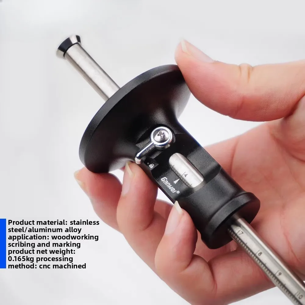 European scribing device Simplified scribing device Carbide blade Parallel line drawing mortise making tool