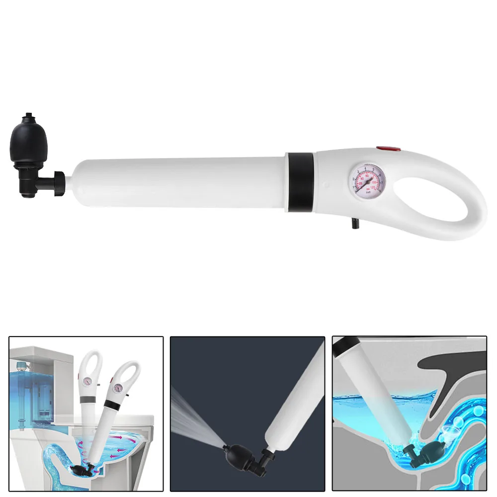 

Tools Sewer Pipe Unblocker High Pressure Drain Plunger Toilet Plunger Dredge Clog Remover Dredge Clog Remover Air Drain Blaster