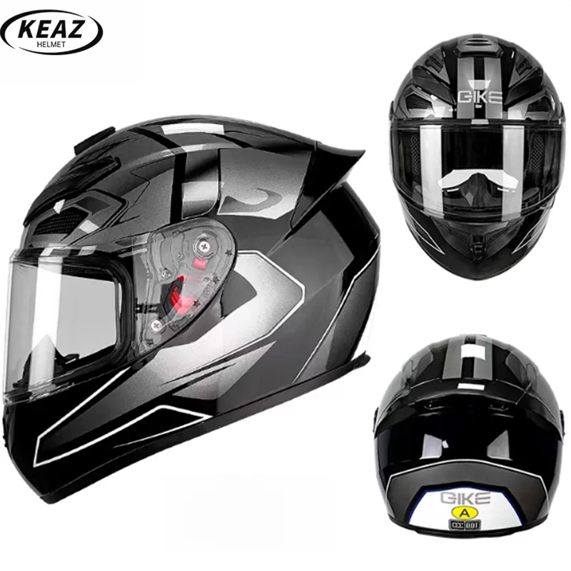 

DOT ECE Certified Latest Design Aerodynamic Full Coverage Motorcycle Helmet with Bluetooth Compatible Suitable for All Seasons