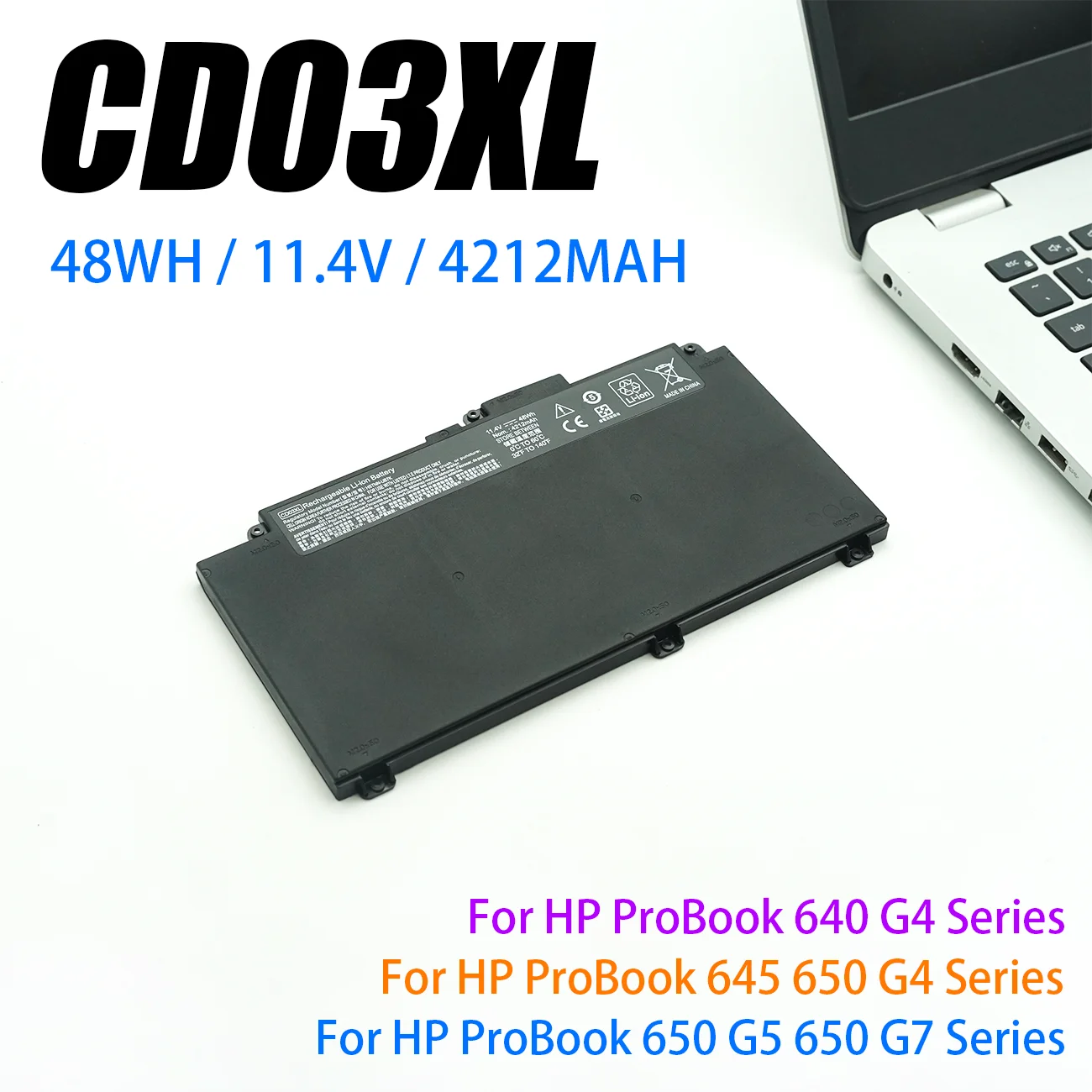 Nueva batería para portátil CD03XL para HP ProBook 640 G4 645 G4 650 G4 640 G5 650 G5 650 G7 HSTNN-UB7K HSTNN-LB8F HSTNN-IB813
