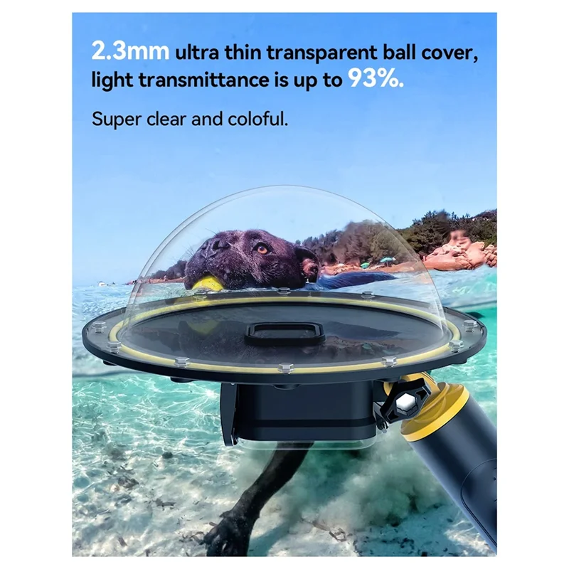 AP-For Gopro Hero 9 10 11 12 13 6 بوصة منفذ قبة 30 متر مقاوم للماء الإسكان الزناد غطاء قبة مجموعة ملحقات العدسات