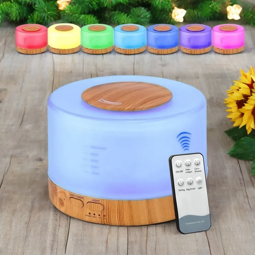 

Diffuser For Home Create Spa Like Serenity 500ML Premium Diffuser with Customizable Lights Remote