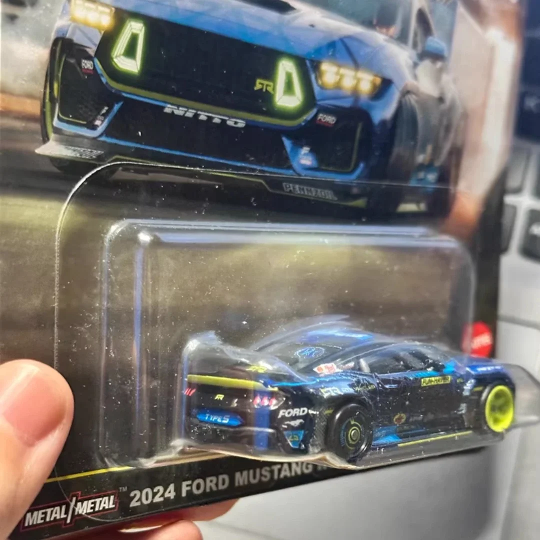 Hot Wheels Premium Circuit Legends Cultura de carro 2024 Ford Mustang RTR escala 1:64 modelo de carro de liga fundida brinquedos colecionáveis presentes