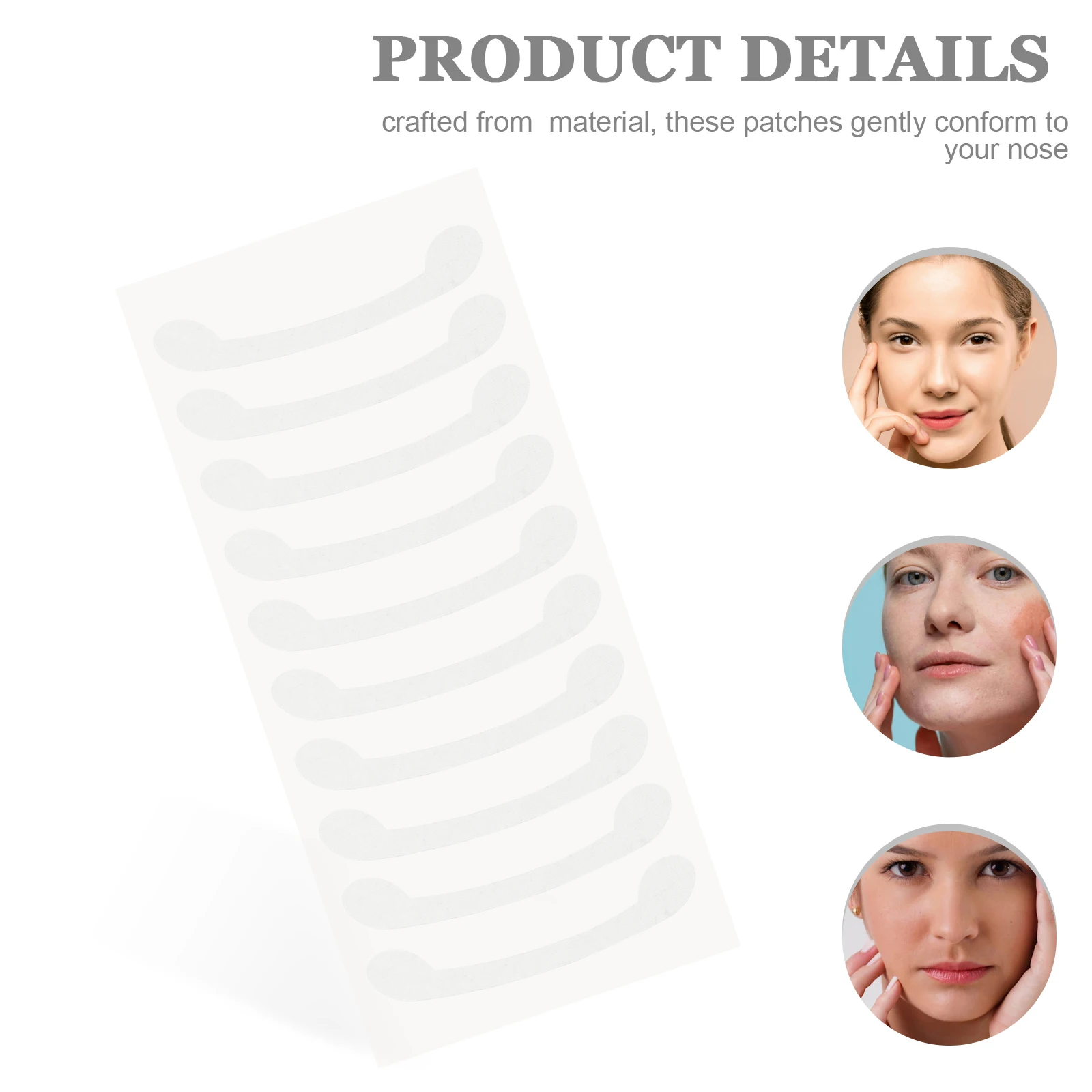 500 قطعة شريط أنف قابل للتنفس لتشكيل بقع جناح الأنف ذاتية اللصق شرائط تحديد غير مرئية ملصقات إعادة تشكيل يوميًا