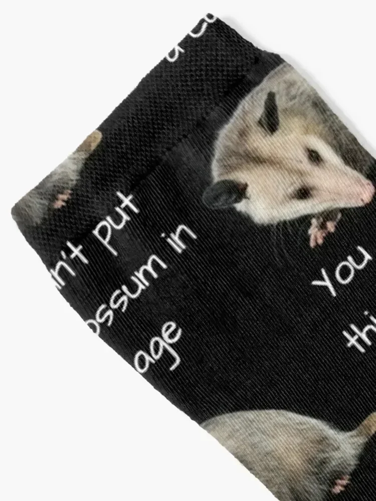 You can't put this opossum in a cage-Funny possum Gifts Socks christmas gift funny gifts short cool Socks Male Women's