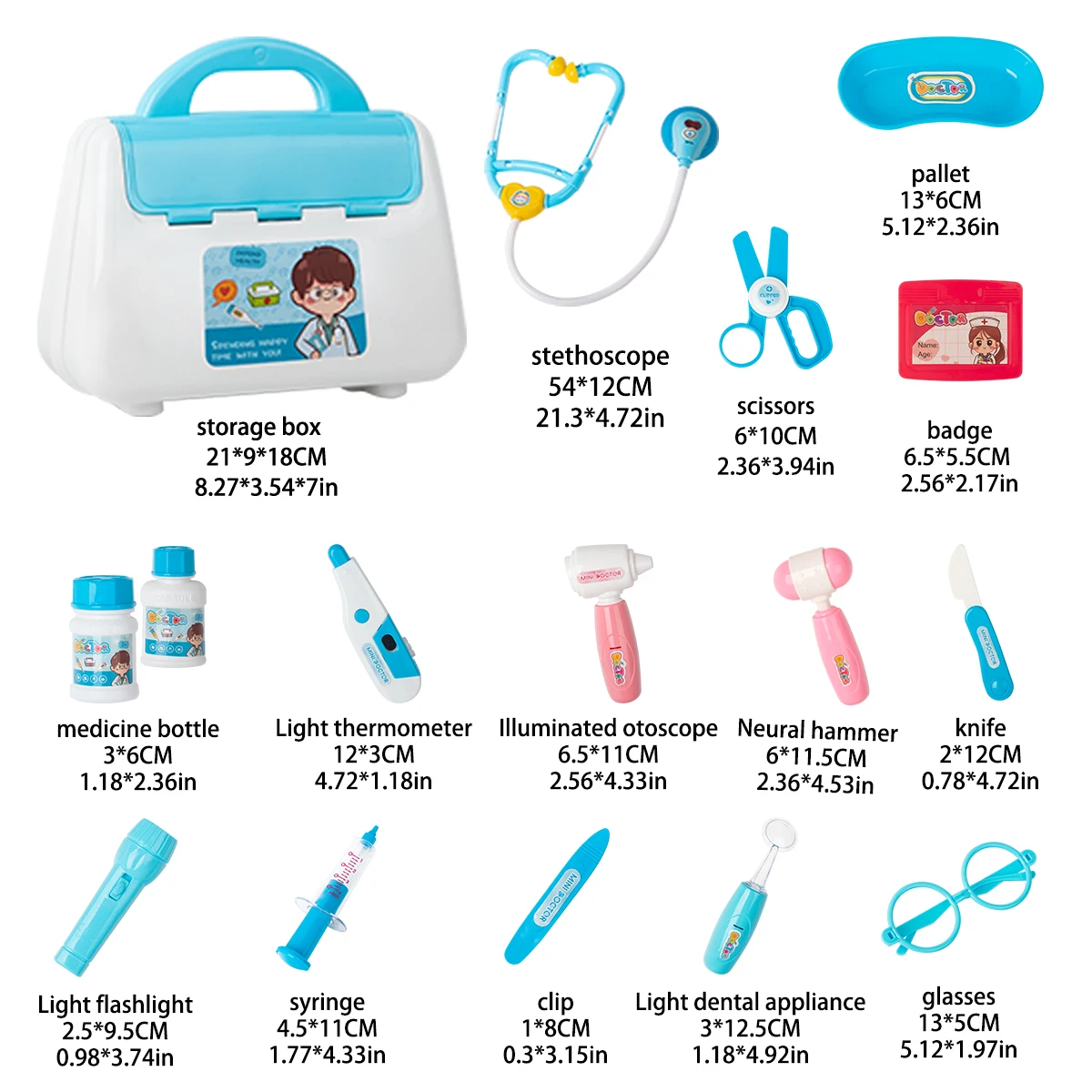 Children Playing House, Little Doctor Toys, Stethoscope, Medical Kit, Male And Female Gifts, Role-Playing, Simulated Nurse Toys