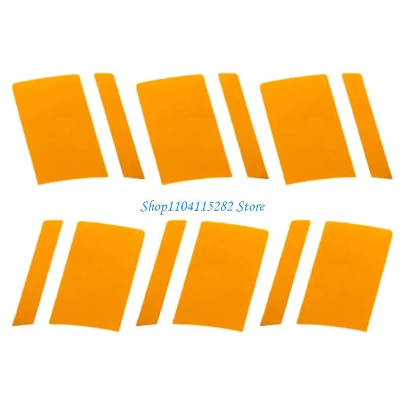 Pack of 6 Universal Reflective Stickers Simple Install Enhances Night Safety with Strong Build for Wheel Covers