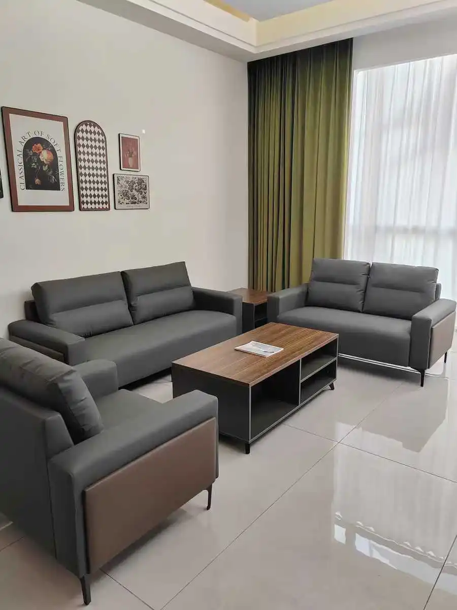 Immagine 6: Divano da ufficio Set da tè semplice e moderno per reception aziendale