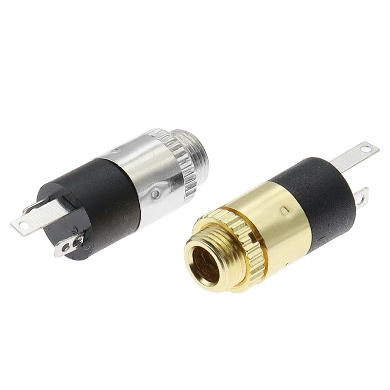 5PCS PJ-392 Headphone Jack 3.5MM Audio Jack Stereo Dual Channel 3-Pin Vertical Nickel-Plated Gold-Plated