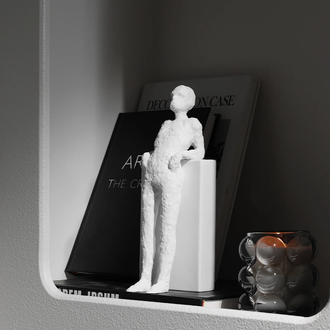 Modern Standing Leaning Leisurely Figure Ornament Living Room Entrance Home Soft Decoration Desktop Furnishing Ornament