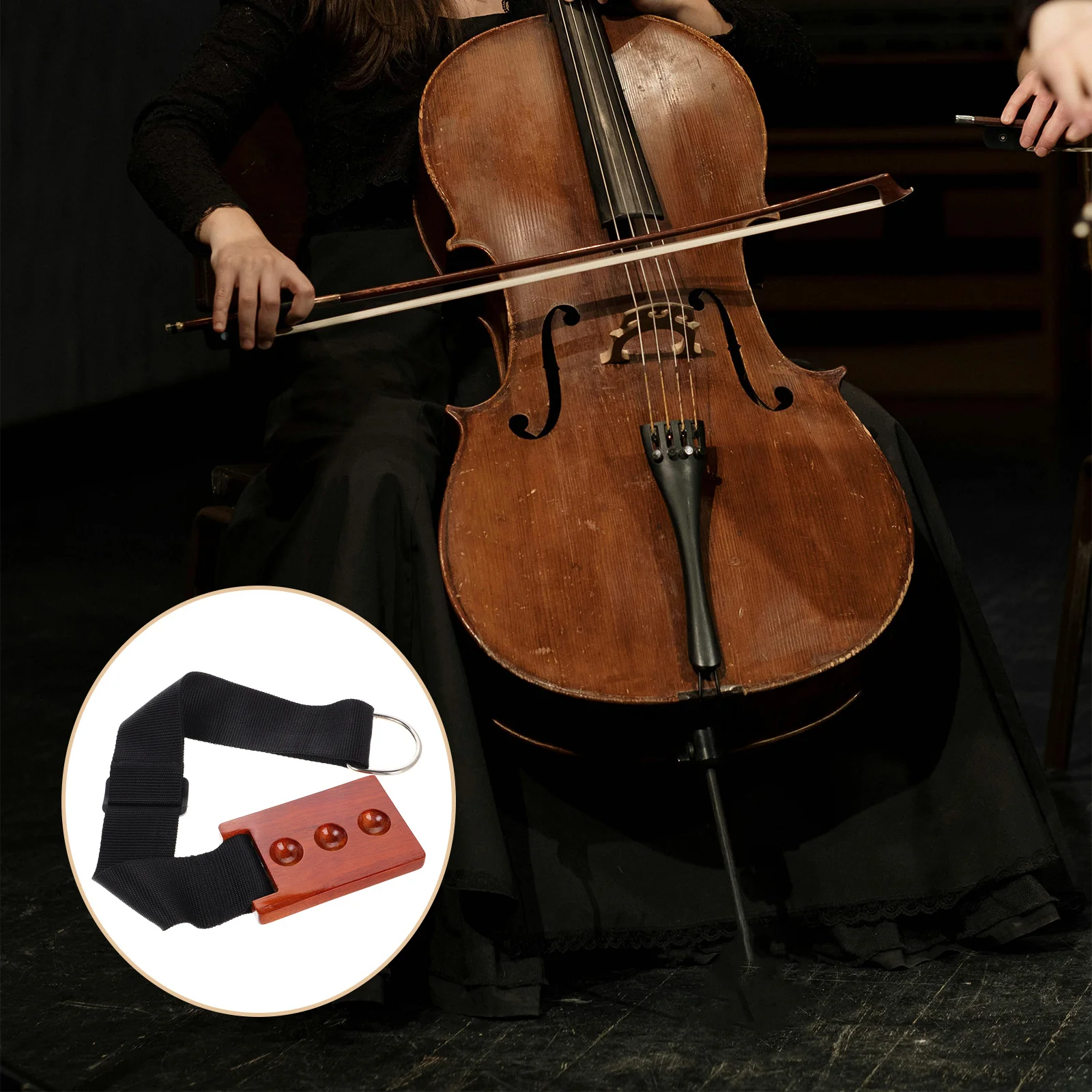 

Cello Skid Plate Non-slip Pad for Endpin Grip The Shoulder Floor Protection Cushion Wooden Mat