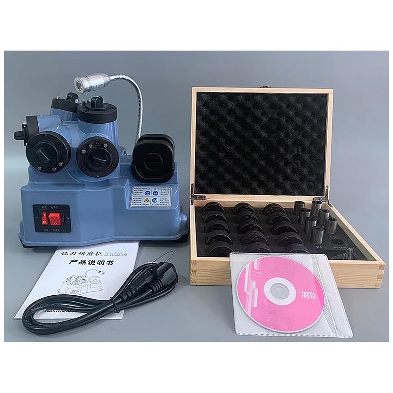 LY Universal End Milling Grinder X12 for 2/3/4 Blade Milling Cutter Flute End Mill Sharpening Machine 220V High Precision