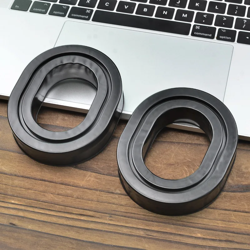 Headphone Replacement Cushion Ear Pads Compatible With David Clark H10 Over‑Ear Headset Grooved Silicone Accessory Parts