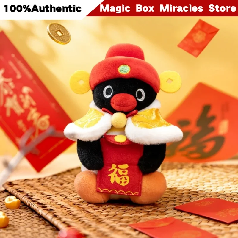 

New Original Pingu Penguin New Year Series Plush Keychain Kawaii Penguin Doll Hanging Ornament Lovely Animal Gift For Kids Girls