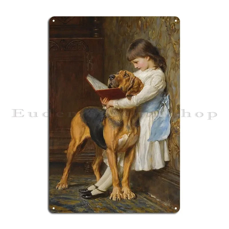 Briton Riviere Reading Lesson Compulsory Education Metal Signs Club Kitchen Designing Design Kitchen Tin Sign Poster