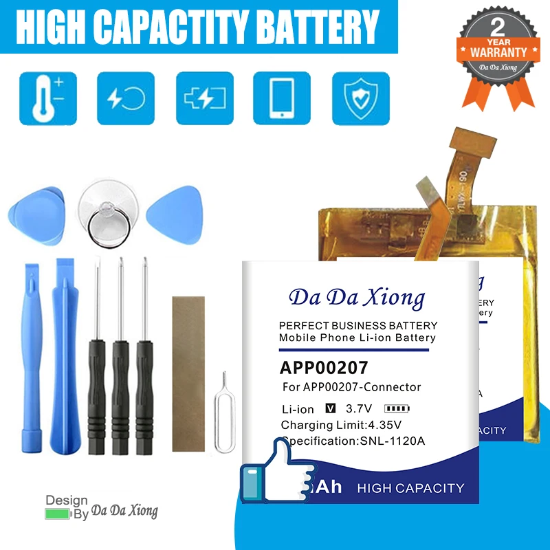 New Replace Battery For Apack APP00207 APP00296 APP00198 APP00276 APP00277 APP00221 APP00169 APP00206 Connector/No Connector