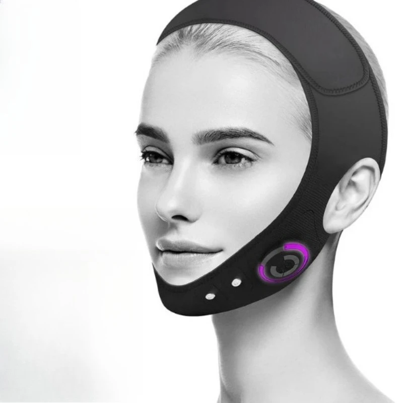 Wearable Facial Massage Mask Adjustable Elastic Strap Dual Host Combined Gentle Skin Relax Beauty Care Instrument