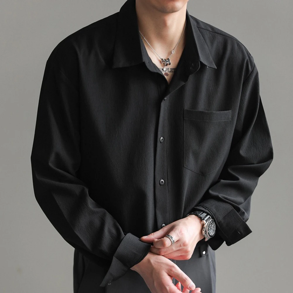 

Loose Fit Shirt Casual Fashion Top Casual Outings Casual Shirt For Daily Wear Clothes Daily Wear Lapel Neckline
