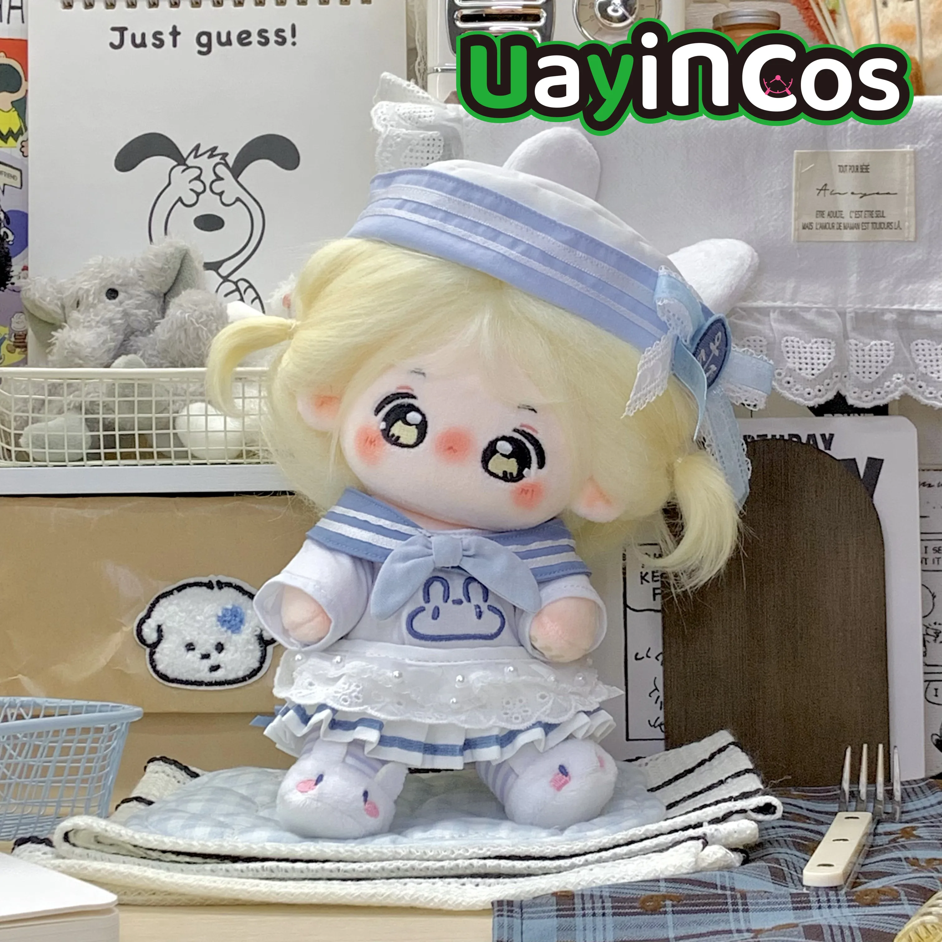 

В наличии 20 см кукольная одежда темно-синяя шляпа в форме сердца юбка обувь костюм одежда костюм мягкие плюшевые аксессуары для кукол аниме игрушка Ki