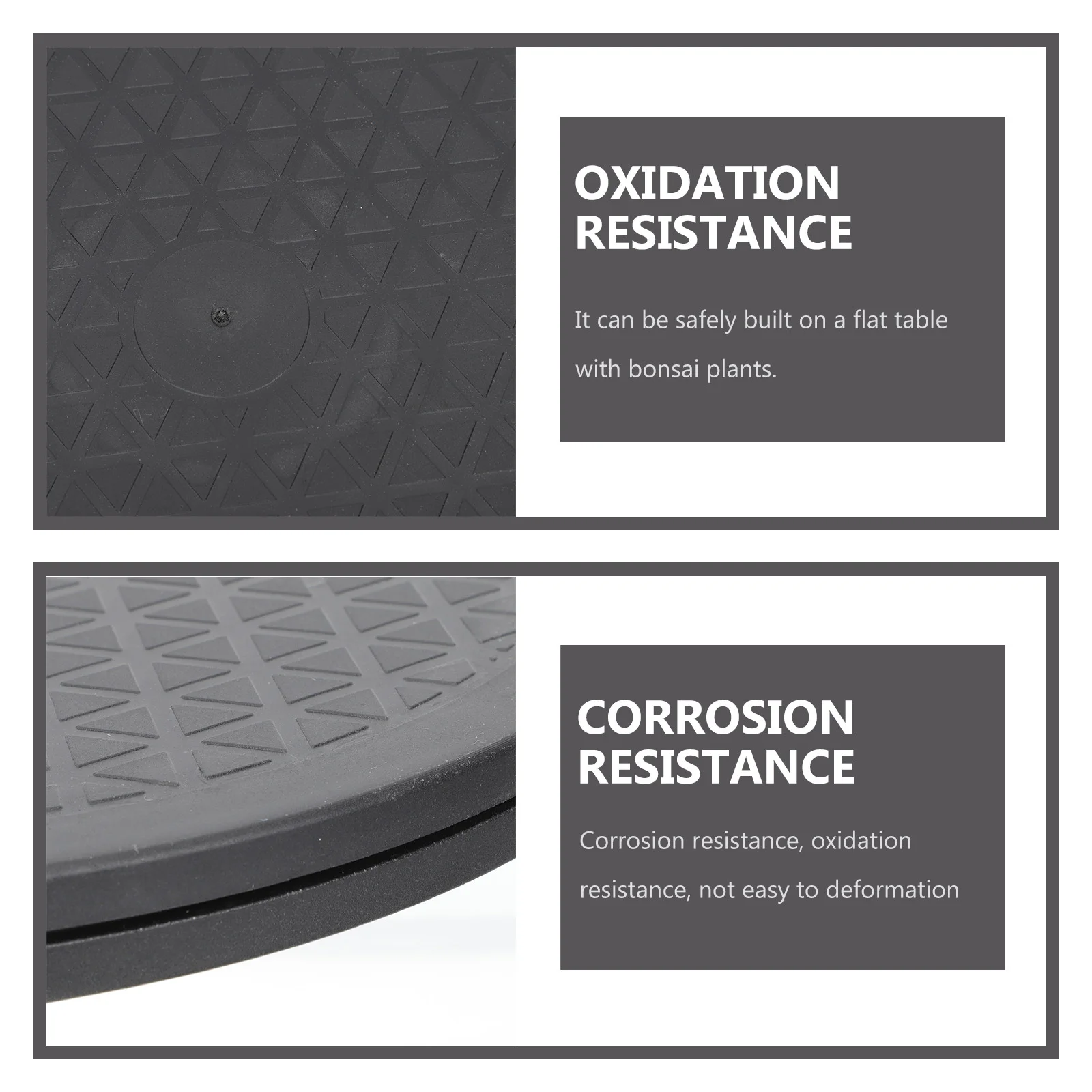 

Round Rotating Turntable ABS Plastic Tray Bearing Heavy Load Capacity Perfect for Kitchen Organizer Rotating Turntable