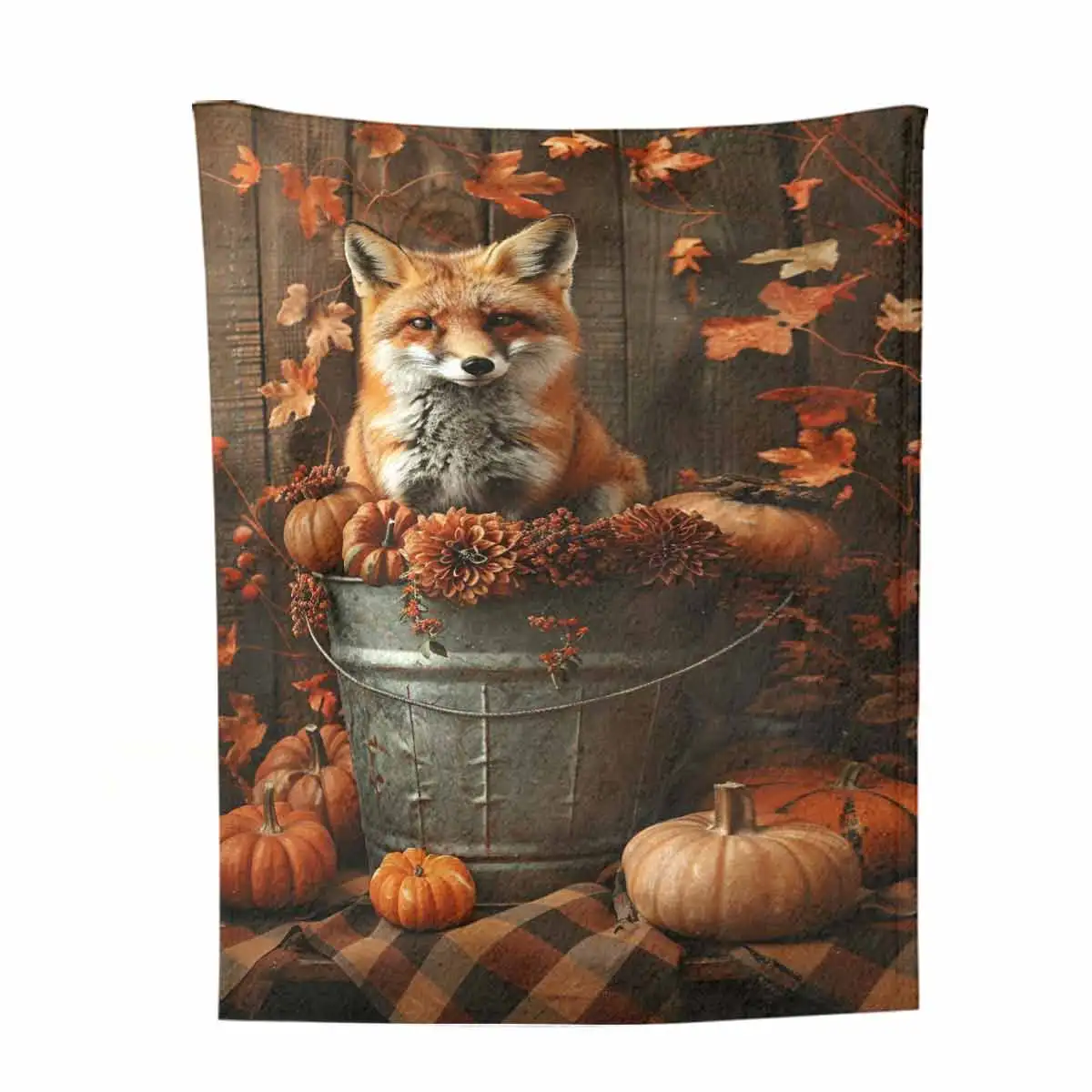 Fox Ultra-Soft Flannel Blanket - Exceptional Warmth and Cozy Comfort for Perfect Home Decor: Sofa, Bedroom