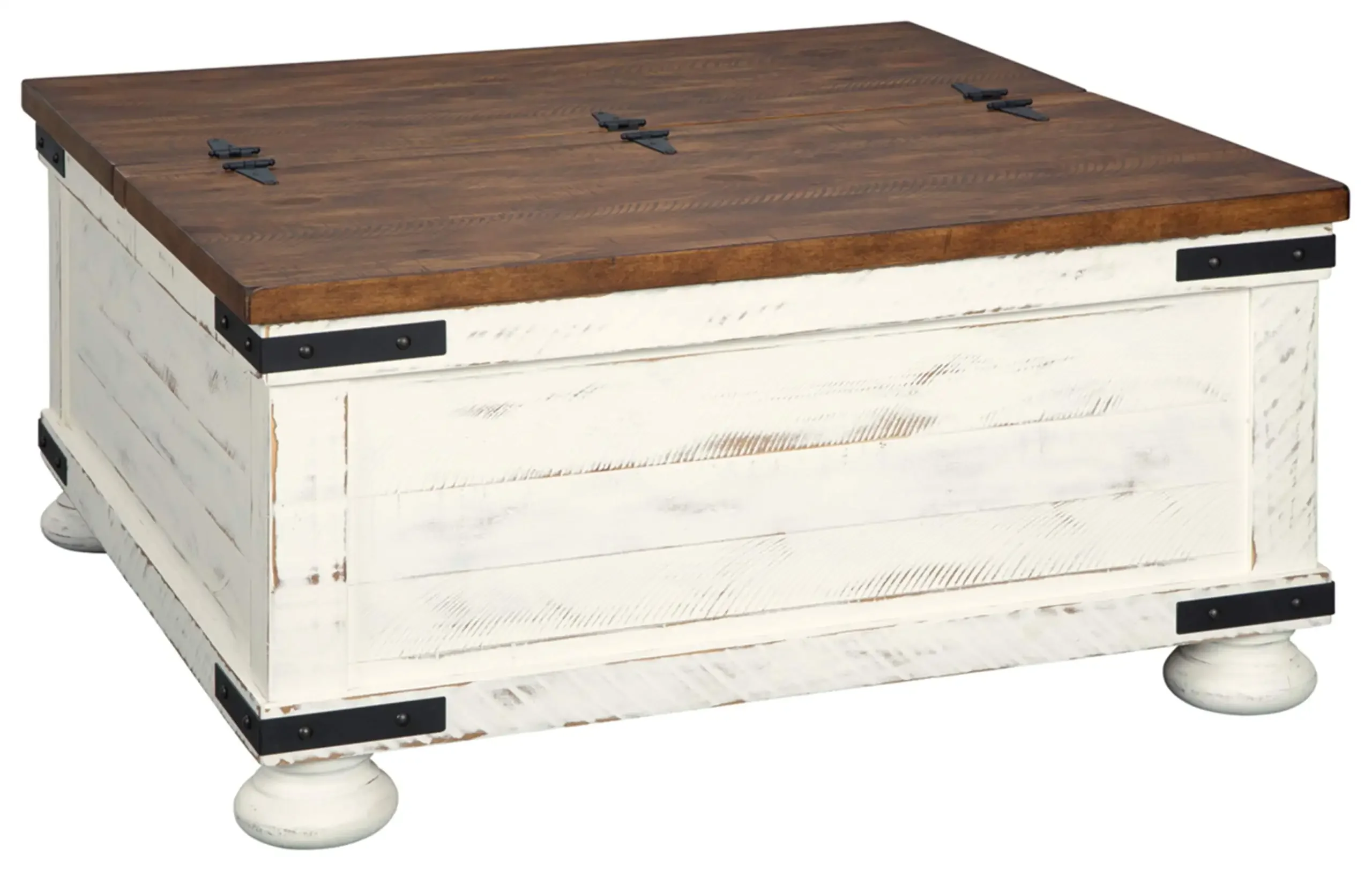 

Ashley Wystfield Farmhouse Square Storage Coffee Table, Signature Design