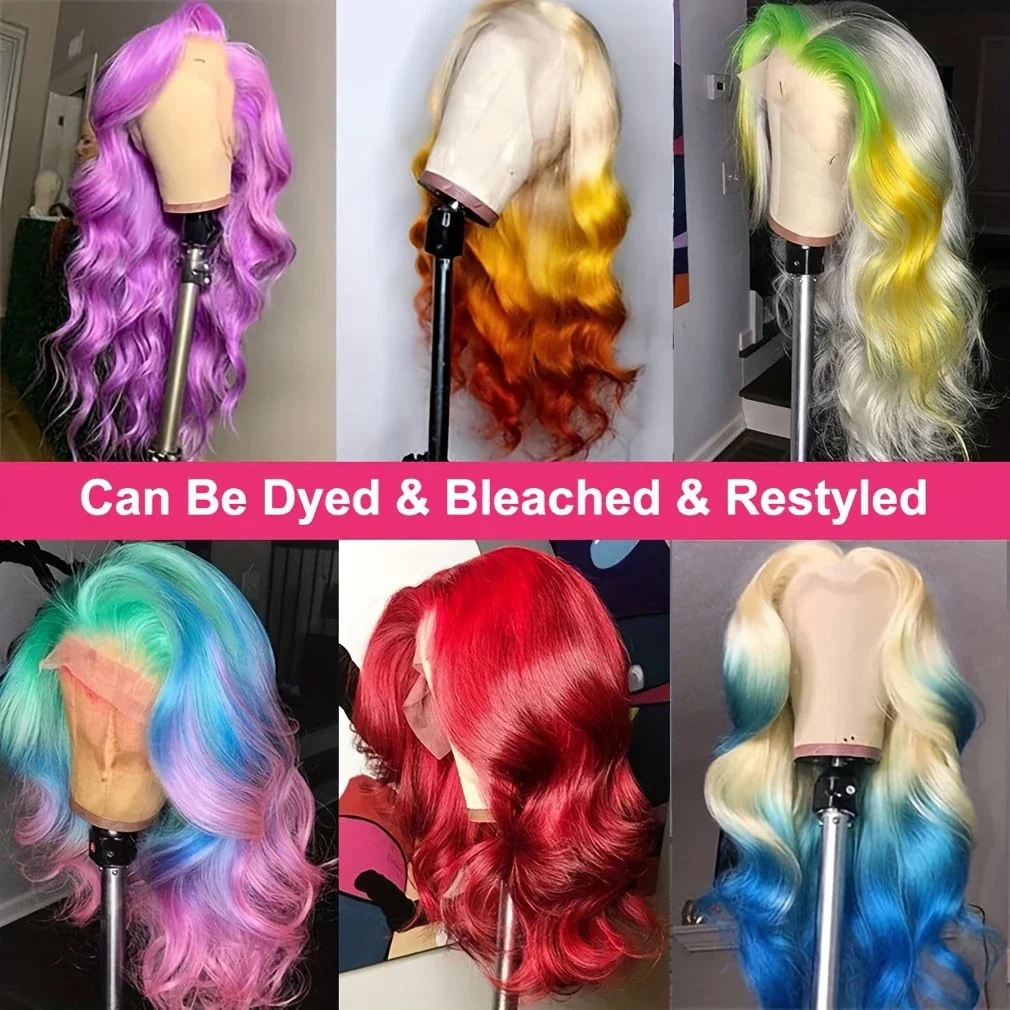 40 46 بوصة HD الدانتيل 613 شقراء الجسم موجة 13x4 13x6 الدانتيل الجبهة خصلات الشعر المستعار الإنسان للنساء البرازيلي الدانتيل الباروكة الأمامية قبل قطعها