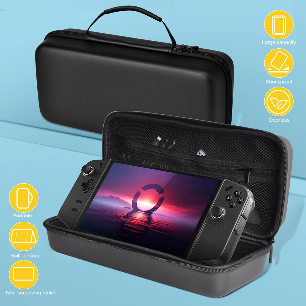 EVA Hard Shell Case for Lenovo Legion Go Handheld Console Portable Carrying Case Shockproof Protective Cover Travel Bag Pouch