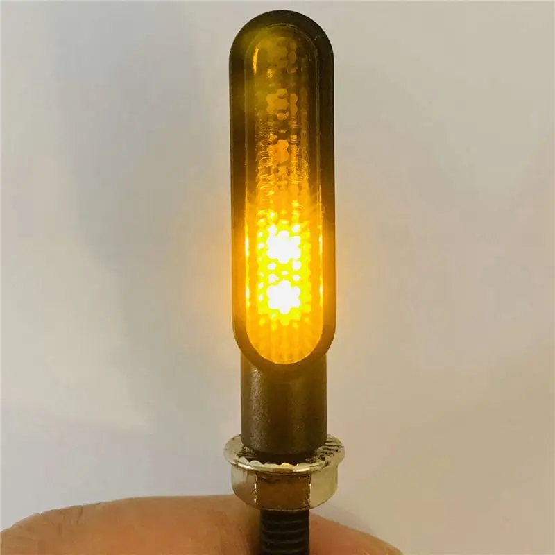 Unique 2PCS Motorcycle Dynamic Turn Signals 6LED Motorcycle Blinkers Indicators For Motorbike Scooter Motorcycle Replacement Par