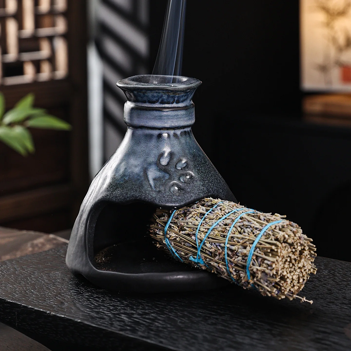 Home Fragrance Lavender - Pembakar Dupa Keramik Dekorasi Rumah Tempat