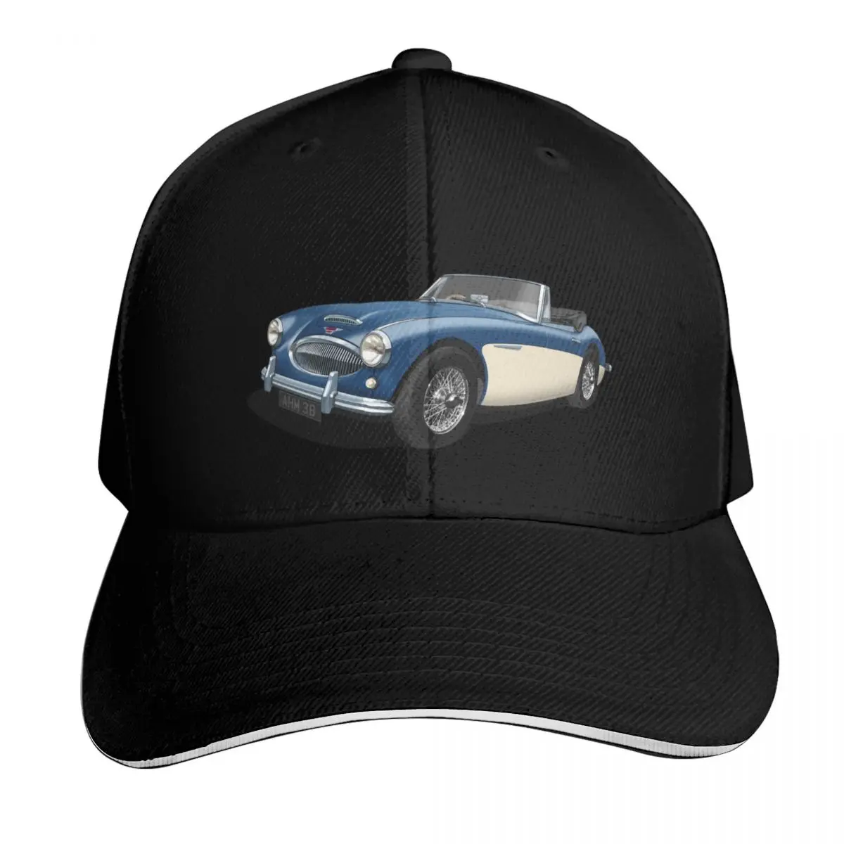 Austin Healey 3000 Mk3 in dark blue and white Baseball Cap Men Women Casual Summer Sport Sun Cap