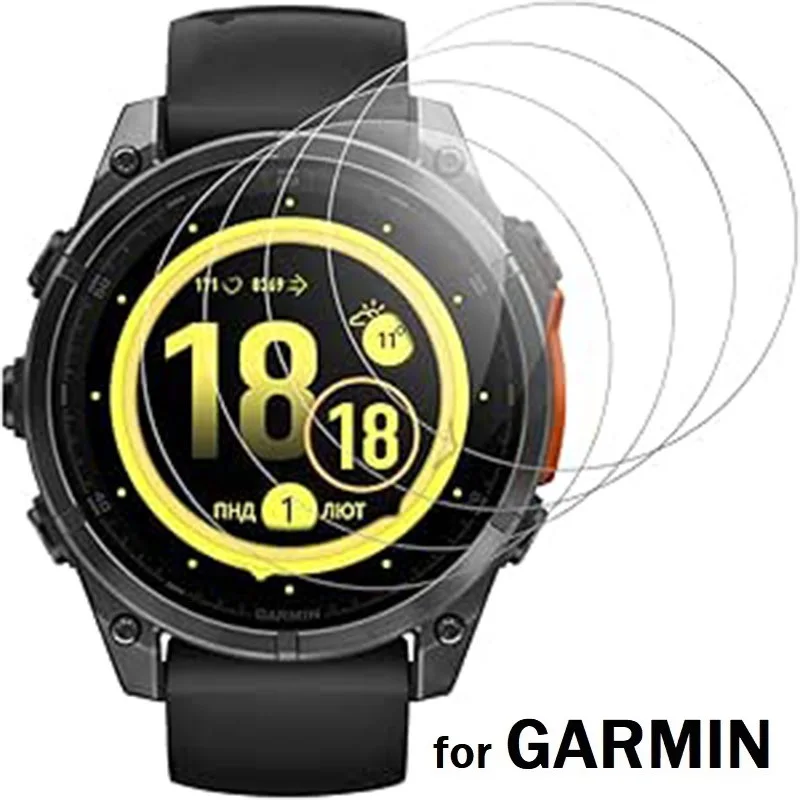 1-5Pcs Hydrogel Film For Garmin Fenix 8 7 7S 6S 6XPro Fenix 3 HR Protecive Screen Protector For Tactix 7 AMOLED