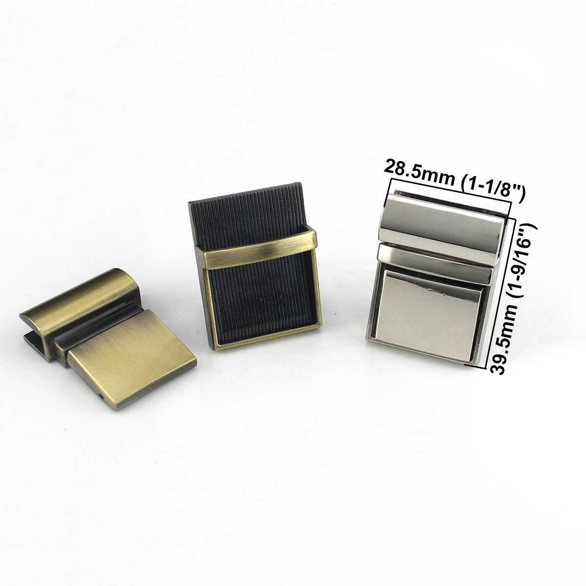 1pcs Metal Square Push Lock Turn Lock Clasp Buckle for Leather Craft Women Bag Handbag Purse DIY Hardware Accessories