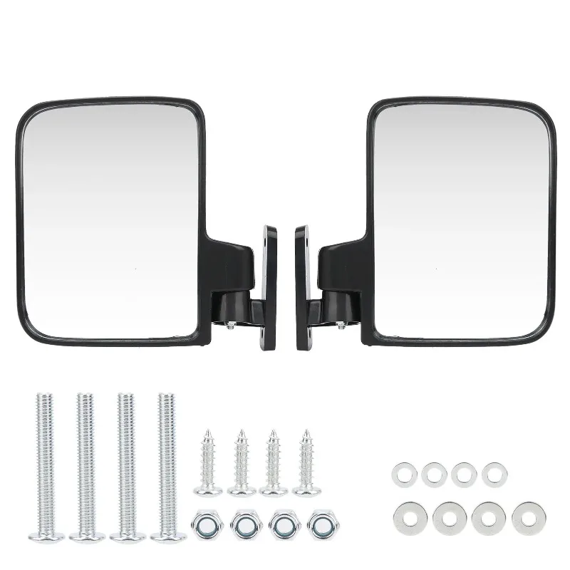 Rearview Mirrors Specifically for Golf Carts Including Convex Mirrors Effectively Providing The Driver with A Wide Field of View